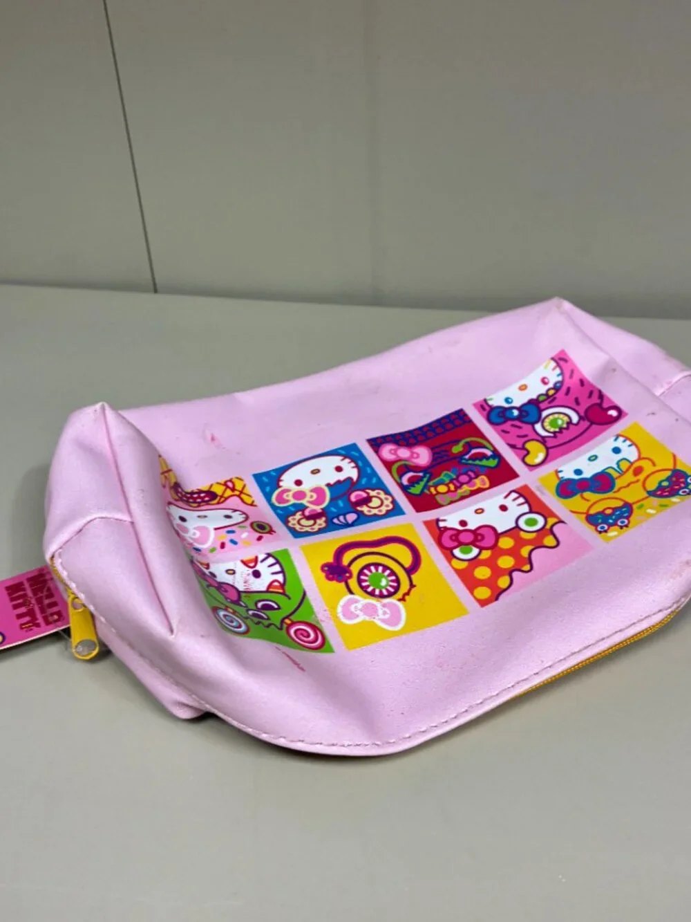 New! Hello Kitty Sweet Monsters Makeup Case Bag & Plush Pencil Case